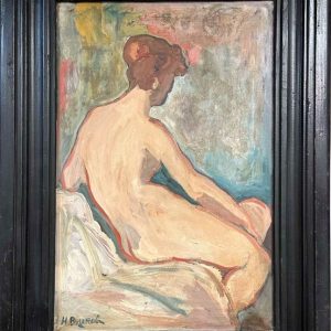 umetnicka slika vladislav silja todorovic, akt, ulje na platnu