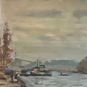 Gradski i rečni predeo, sumetničko delo, sikar Marklen Mosijenko